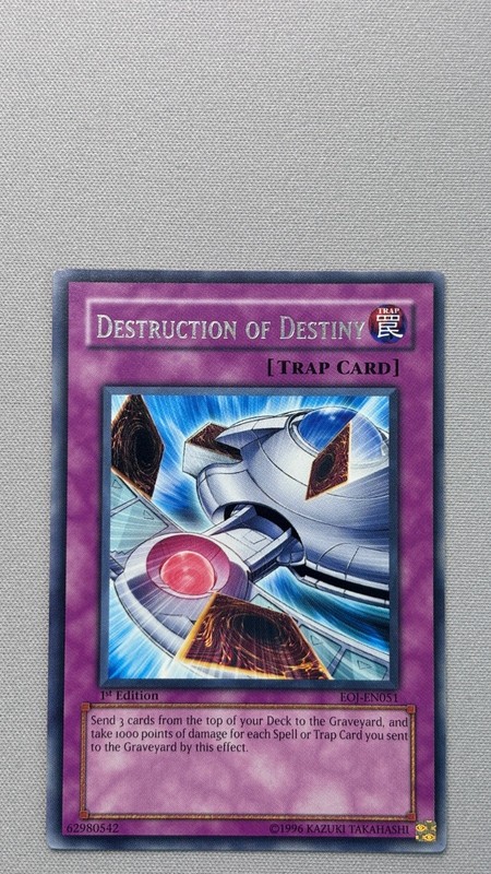 Destruction of Destiny 1st Edition Rare Enemy of Justice EOJ-EN051 LP