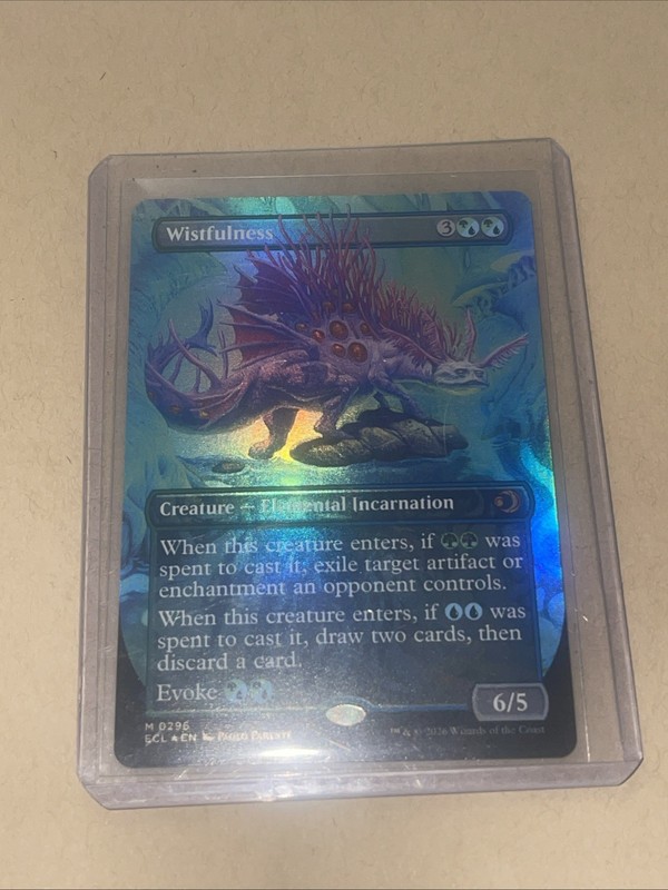 Wistfulness (Borderless) Lorwyn Eclipsed Foil 296 NM gallery