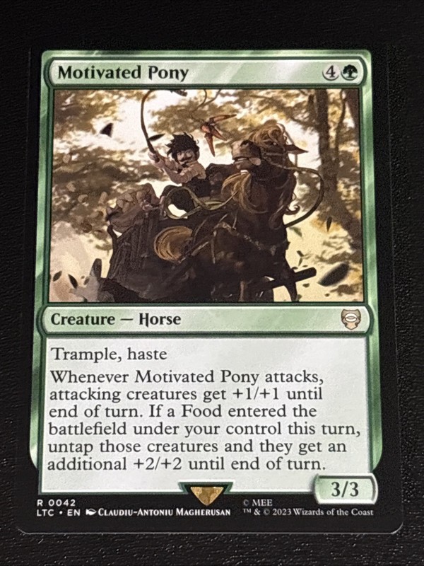 MTG Commander: LOTR Motivated Pony 0042 Rare