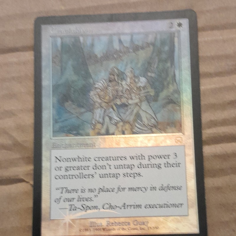 Wizards of the Coast MTG Foil Crackdown Enchantment White English #15/350 2W