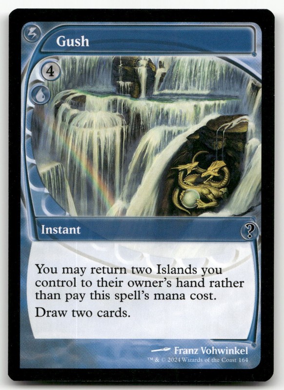 Gush (Future Sight) #164 (NM) Mystery Booster 2 MB2 Magic MTG