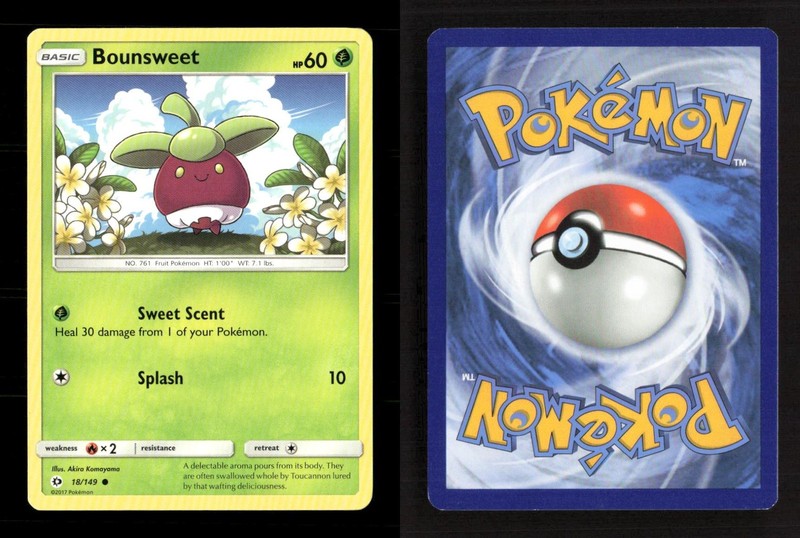 Bounsweet 18/149 SM Base Set NM/M Pokemon gallery