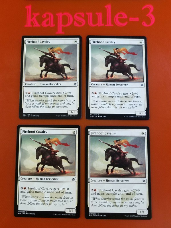 4x Firehoof Cavalry | Khans of Tarkir | MTG Magic Cards