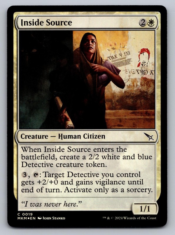 Magic: The Gathering Inside Source 19 Common Murders at Karlov Manor NM