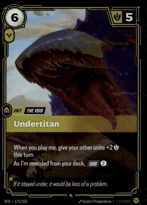 Undertitan Rare SFD Spiritforged 175/221