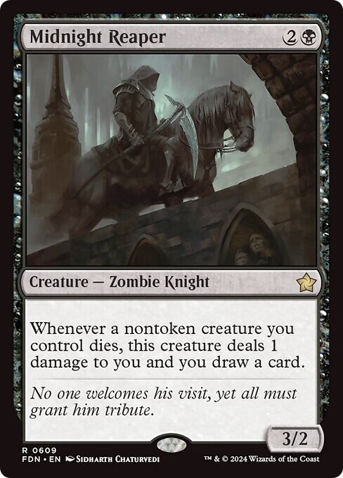 MIDNIGHT REAPER mtg NM-M Foundations 1 Rare