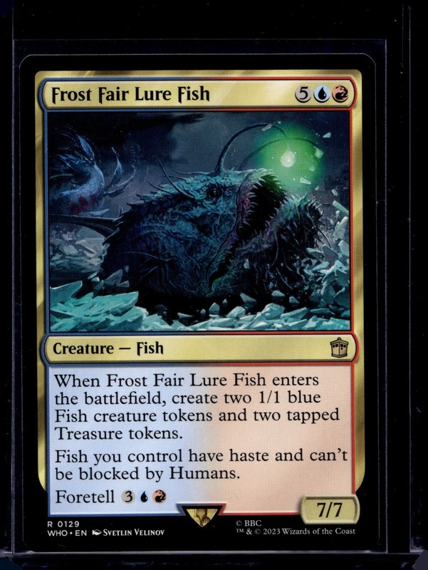 Frost Fair Lure Fish 0129 Non Foil Rare Doctor Who Commander MTG NM