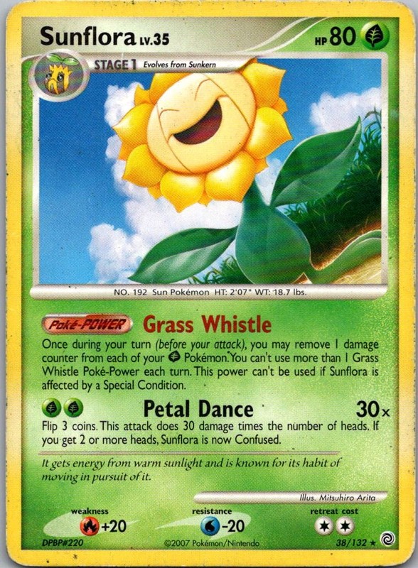 Sunflora Rare Secret Wonders 38/132 HP