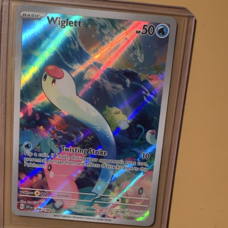 Pokémon Wiglett SV01 Scarlet & Violet Illustration Rare Holo 206/198 2023 Basic… gallery