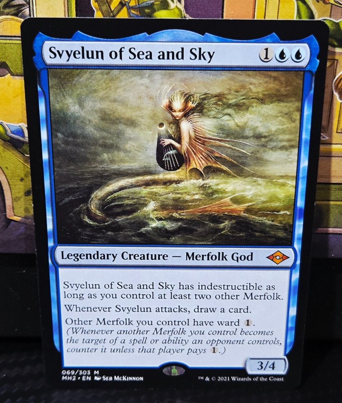 magic the gathering – Svyelun of Sea and Sky – Legendary Creature – Merfolk