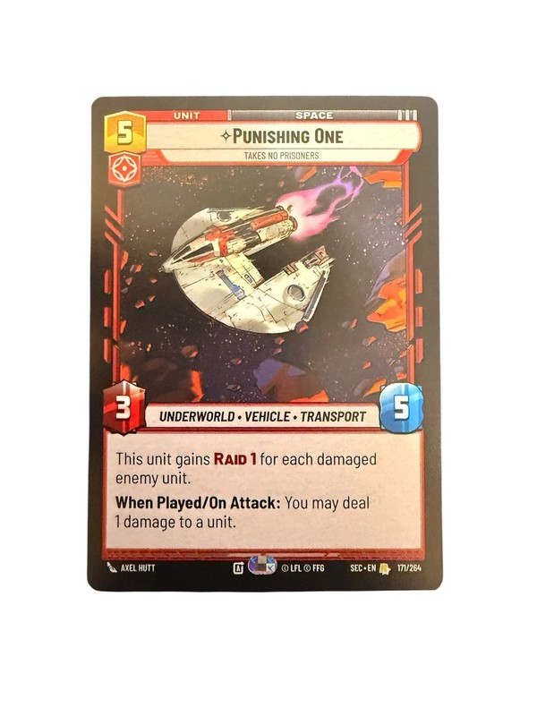 Punishing One – Secrets of Power – Star Wars Unlimited 171/264 – U Pick