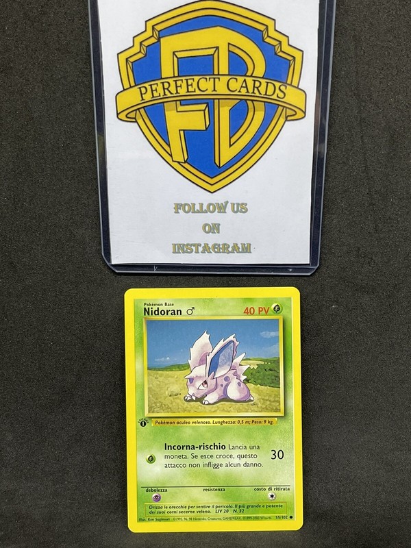POKÉMON BASE SET 1ST EDITION NIDORAN COMMON 55/102 NM