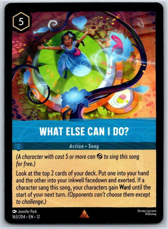 What Else Can I Do? Wilds Unknown 163/204 NM Lorcana Card