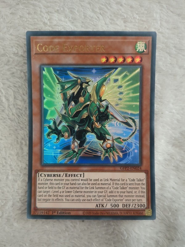 Code Exporter – Ultra Rare 1st Edition GFP2-EN024 – YuGiOh