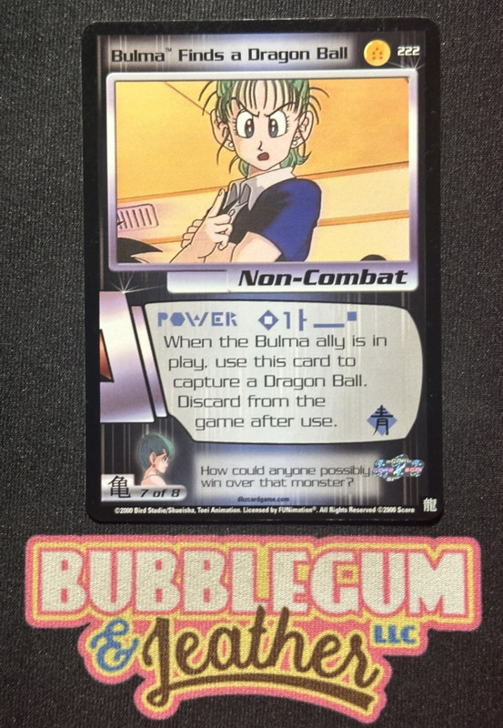 DBZ Dragon Ball Z Bulma Finds a Dragon Ball 222 Limited Saiyan Saga Score