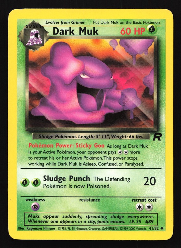 Dark Muk 41/82 Team Rocket Uncommon Pokemon Card