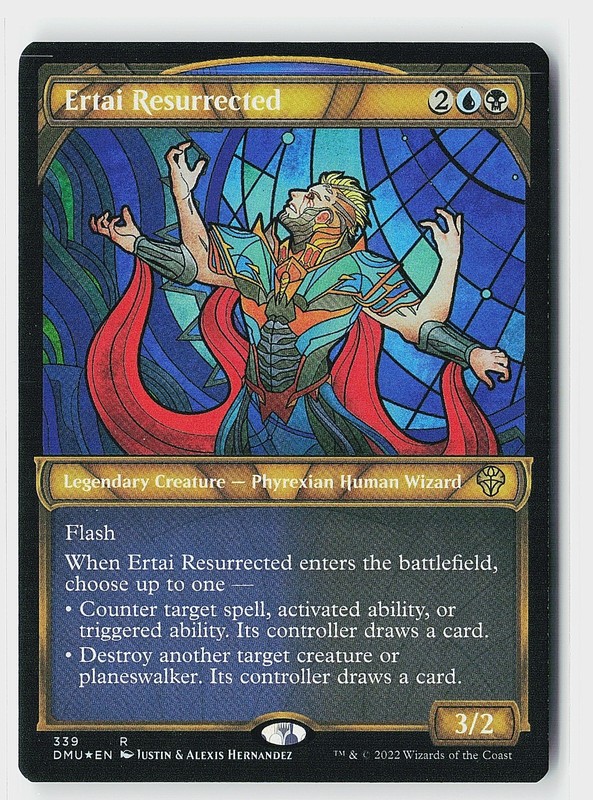 Ertai Resurrected (Textured Foil) Foil R Dominaria United 339 NM
