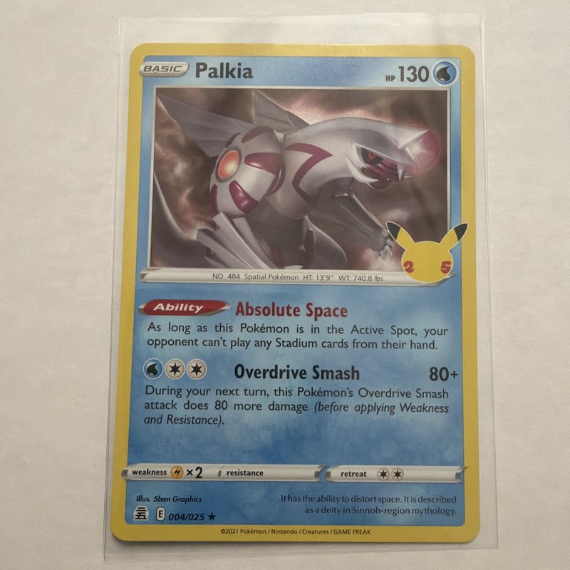 Palkia 004/025 Holo Rare NM (Pokémon TCG: 25th Anniversary Celebrations)