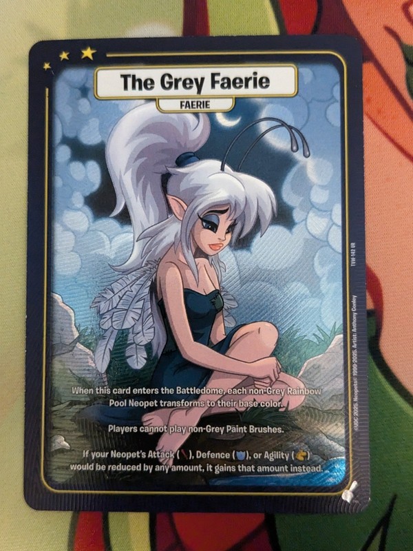Neopets Battledome TCG The Void Within – The Grey Faerie Ultra Rare
