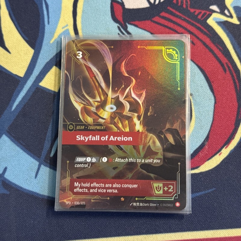 Skyfall of Areion SFD 030/221 Epic Equipment Fury Spiritforged NM Foil