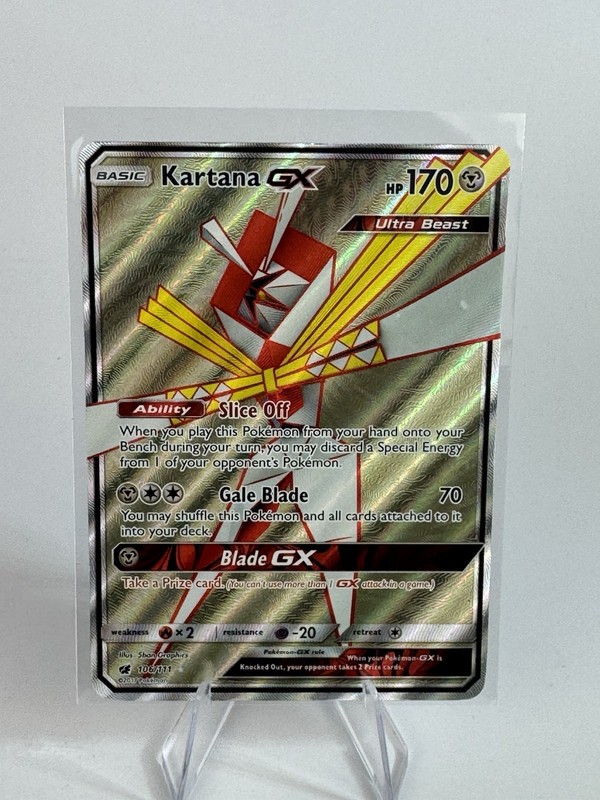 Kartana GX (Full Art) #106/111 SM – Crimson Invasion Near Mint or Better
