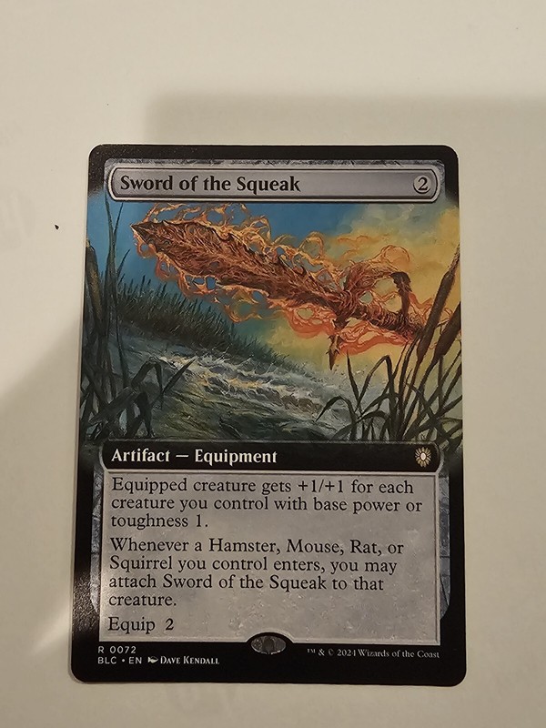 Sword of the Squeak (Extended Art) Commander: Bloomburrow Regular