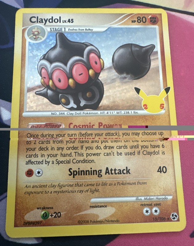 Claydol DPBP#397 Pokemon 25th Celebrations Holo