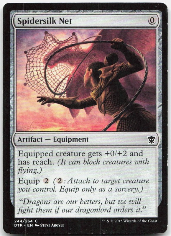 Spidersilk Net C Dragons of Tarkir DTK 244 NM Zoltan Boros & Gabor Szikszai
