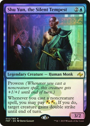 Shu Yun, the Silent Tempest FOIL Fate Reforged NM/M Blue Rare MTG CARD