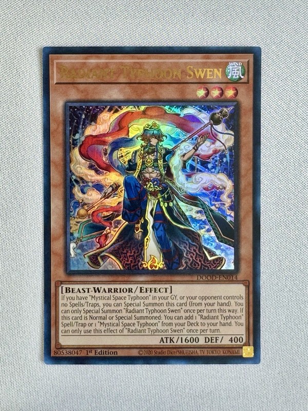 Yu-Gi-Oh! Radiant Typhoon Swen DOOD-EN014 Duel Overload Ultra Rare Foil 1st