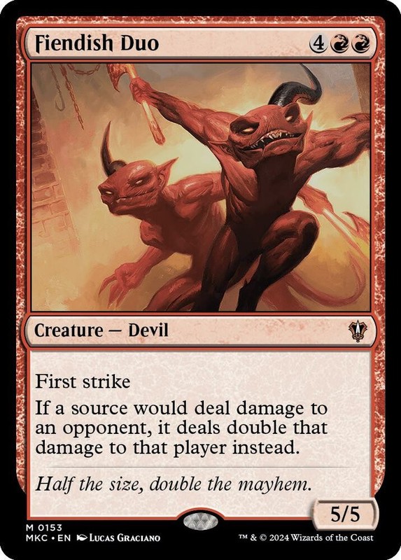 1x Fiendish Duo – Commander: Murders at Karlov Manor – NM – MTG