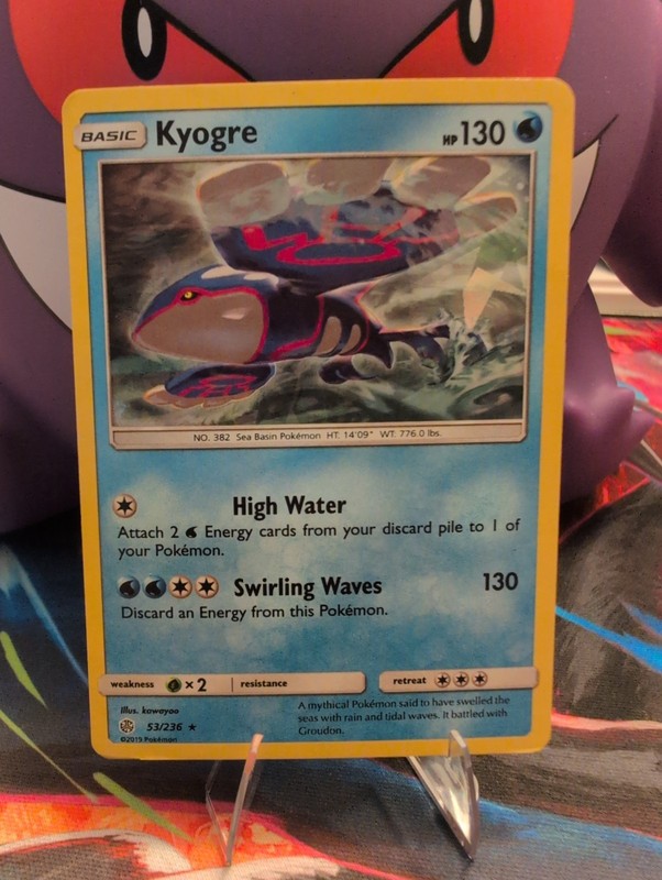 Kyogre – (Cracked Ice Holo) 053/236 Cosmic Eclipse Holo LP