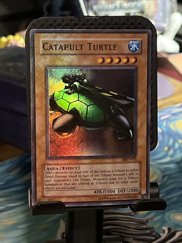 MAX HOLOBLEED Catapult Turtle – MRD-075 – YuGiOh! HOLOBLEED MISPRINT Super Rare