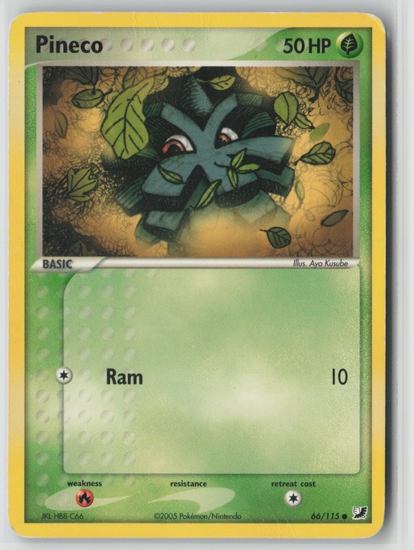 Pineco 66/115 Unseen Forces Common DMG