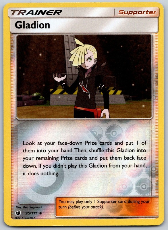 Gladion Reverse Holo Uncommon SM – Crimson Invasion 95/111 NM