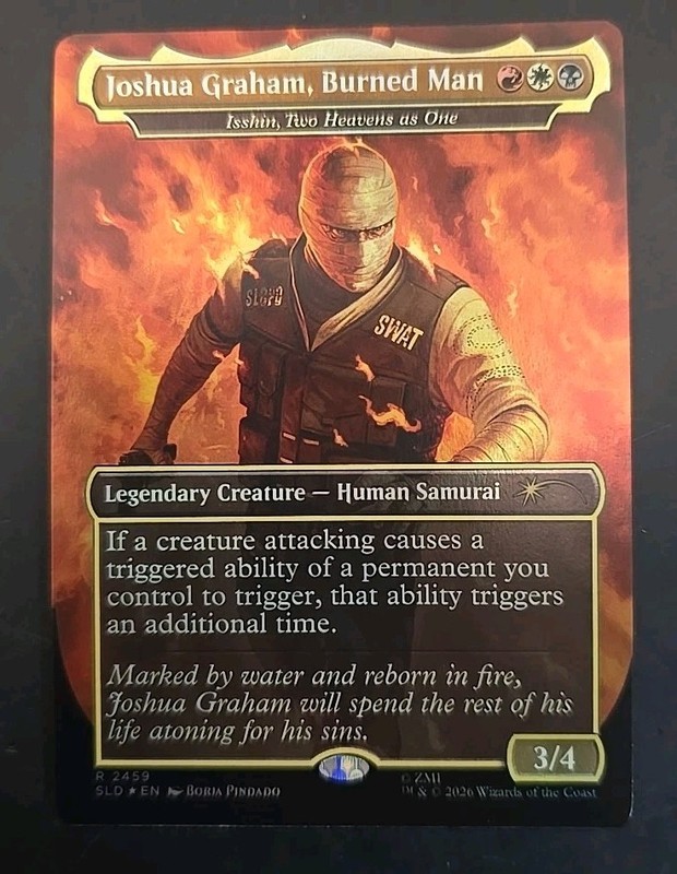 Joshua Graham, Burned Man – Isshin, Two Heavens as One Secret Lair Drop MTG Foil