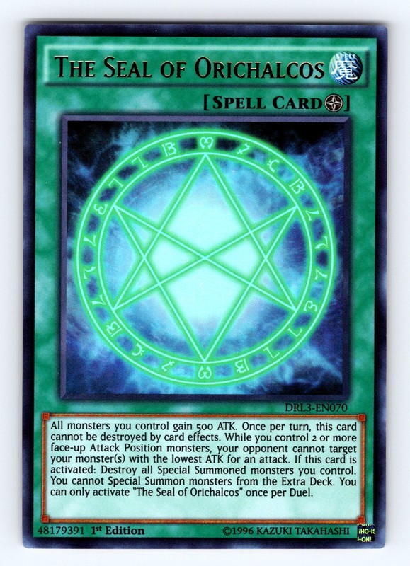 Yugioh The Seal of Orichalcos DRL3-EN070 Ultra Rare – NM 💎