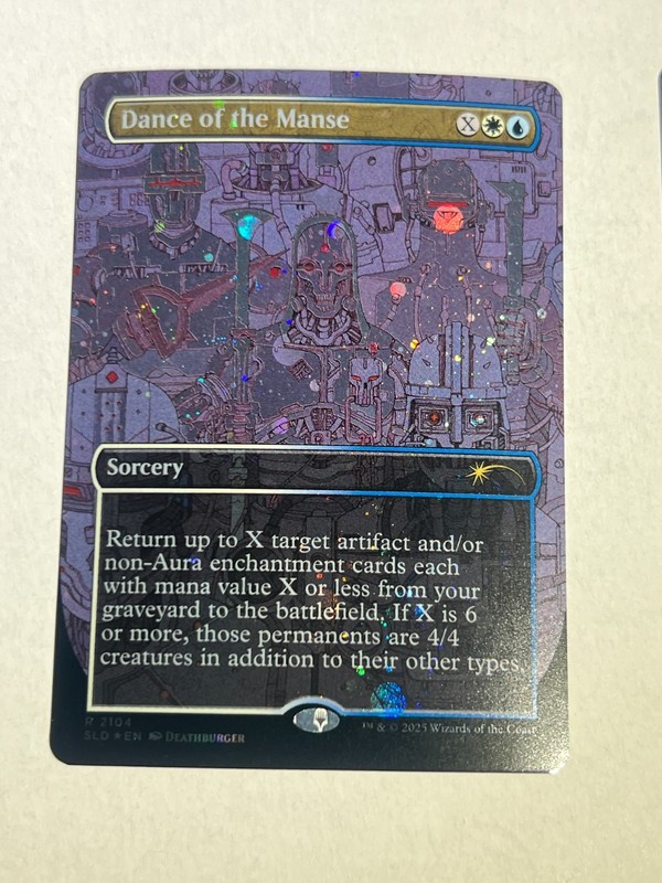 1 GALAXY FOIL Dance of the Manse Secret Lair 2104 MTG SLD NM Deathburger *GOOD!