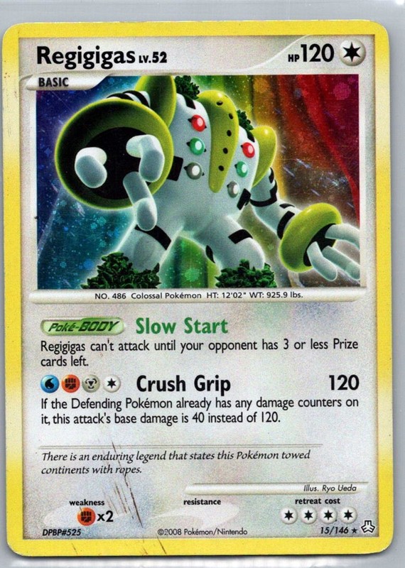 Pokemon TCG Regigigas 15/146 Legends Awakened Holo MP