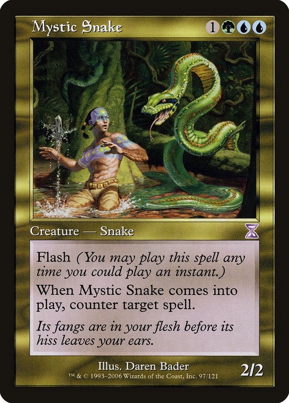 MTG Magic the Gathering Mystic Snake (97/122) Time Spiral – Timeshifted LP