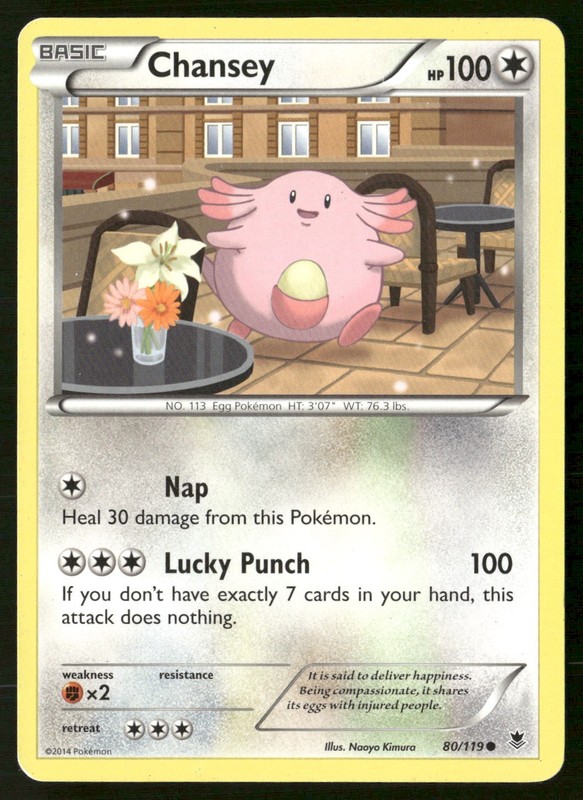 Chansey 80/119 Common Phantom Forces Pokemon Heavily Played
