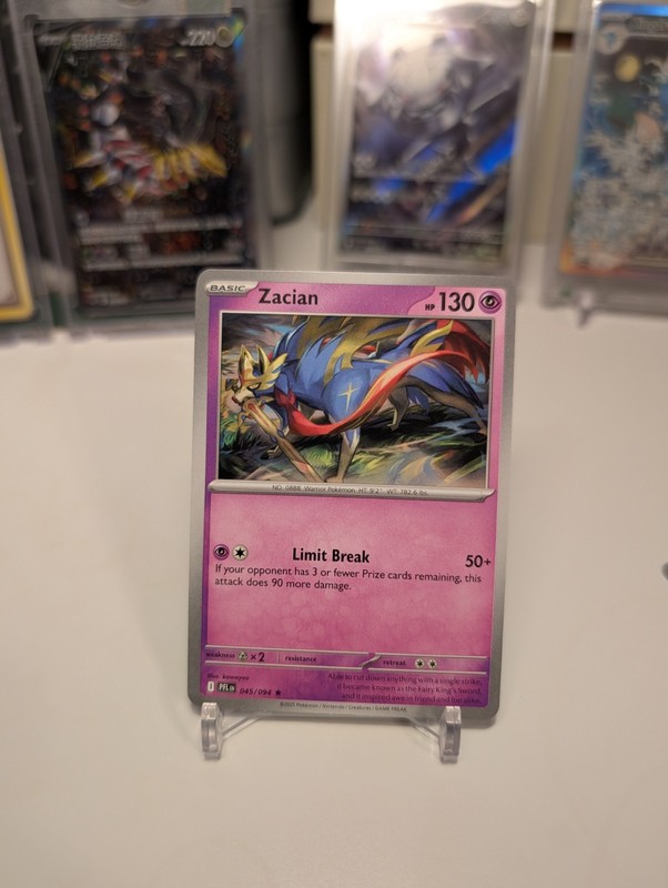 Zacian 045/094 Phantasmal Flames NON Holo Rare DECK EXCLUSIVE NM