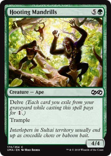 Light Play, English MTG Regular Hooting Mandrills Ultimate Masters Magic the Gat