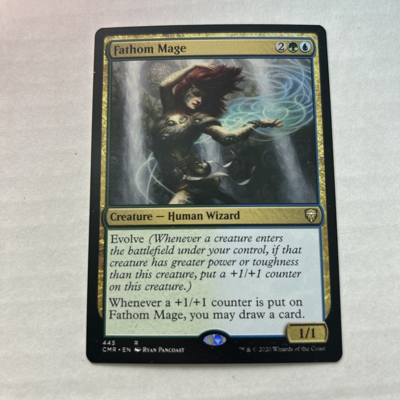 Fathom Mage #445 (NM) Commander Legends CMR Magic MTG