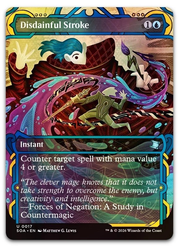 Disdainful Stroke FOIL #17 (NM) – MTG – Strixhaven Mystical Archives Magic