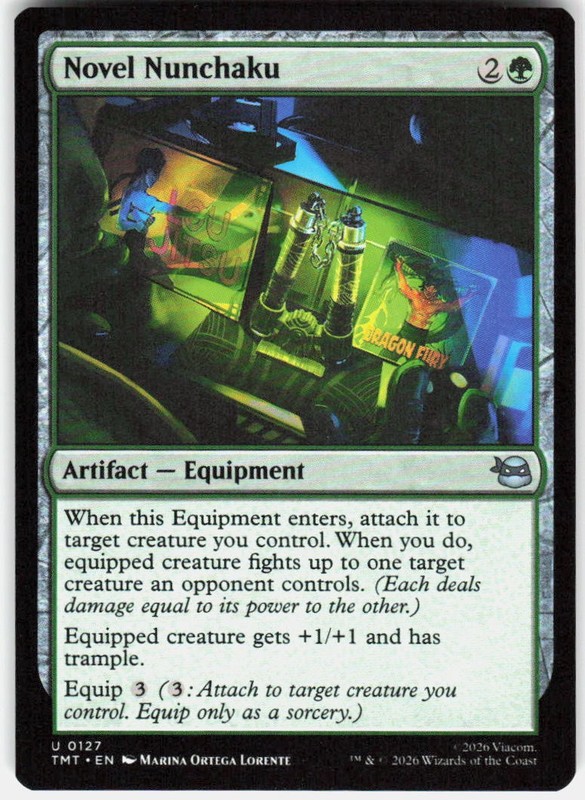 Novel Nunchaku 127 Teenage Mutant Ninja Turtles Magic the Gathering