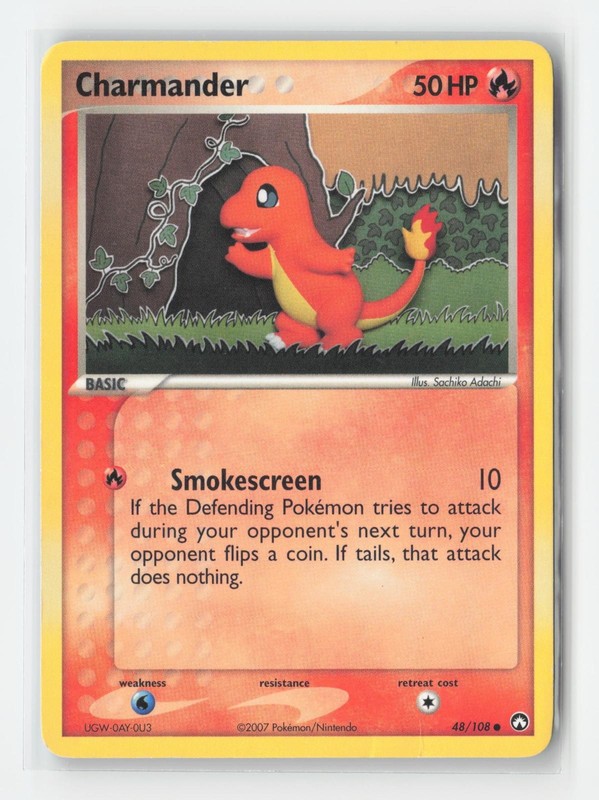 Charmander 48/108 Common Power Keepers Pokemon Damaged