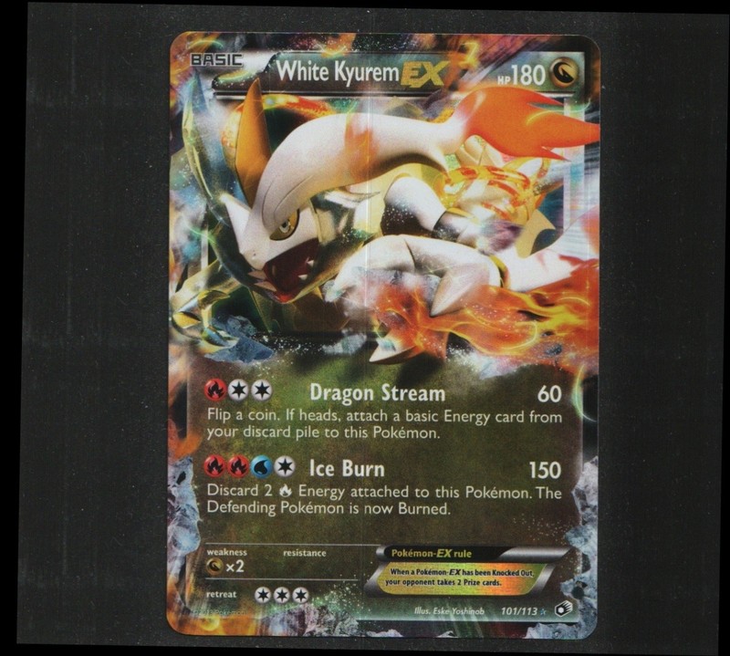 White Kyurem EX 101/113 Legendary Treasures Holo Ultra Rare LTR