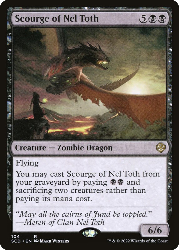 Scourge of Nel Toth [Starter Commander Decks] Near Mint