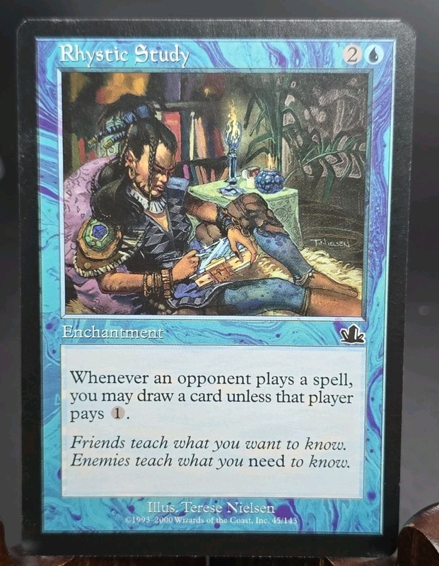 Rhystic Study Prophecy MTG Regular Lightly Played